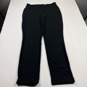 Chicos Travelers NWT Black Pull On Stretch Straight Leg Pants Work Travel 1 Med
